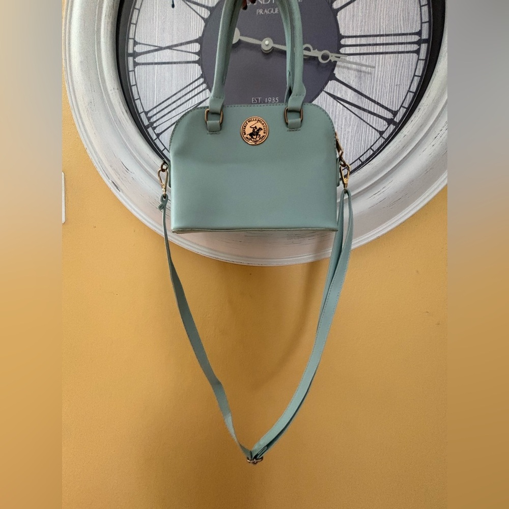 Perfect size blue sky purse